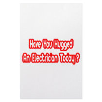 Have You Hugged An Electrician Today? Custom Stationery