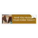 HAVE YOU HUGGED - bumper sticker bumper stickers by Horseshoes3 HAVE YOU HUGGED - bumper sticker bumper stickers