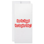 Have You Hugged Your Daughter Today? Rack Card Design