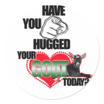 HAVE YOU HUGGED YOUR GOAT TODAY? stickers