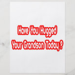 Have You Hugged Your Grandson Today? Flyer Design