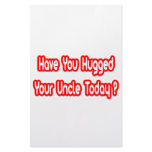 Have You Hugged Your Uncle Today? Customized Stationery