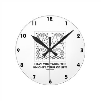 Have You Taken The Knight's Tour Of Life? (Open) Round Clocks