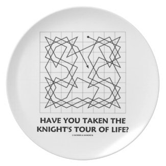 Have You Taken The Knight's Tour Of Life? (Open) Party Plates