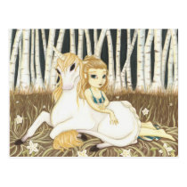 Haven- Fairy Unicorn postcard postcards