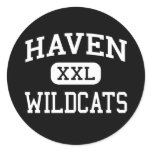 Haven - Wildcats - High School - Haven Kansas Round Sticker