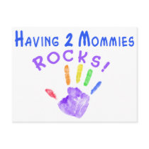 Having 2 Mommies Rocks!! Postcards