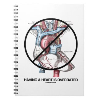 Having A Heart Is Overrated (Heart Cross-Out) Journal
