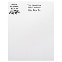 Having a honey badger kind of day letterhead