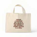 Having a smoking section in a restaurant... canvas bags