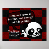 Having common sense makes you a genius print