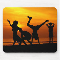 Having Fun at Sunset mousepads