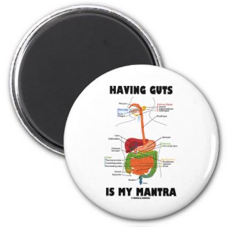 Having Guts Is My Mantra (Digestive System) Refrigerator Magnets