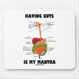 Having Guts Is My Mantra (Digestive System) Mouse Pads