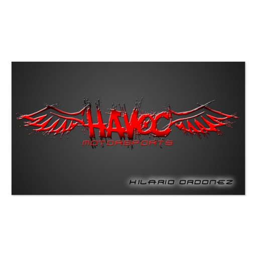 Havoc Motorsports (NM) Business Cards (front side)