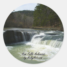 Haw Falls 1 Round Stickers