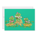 Hawaian party personalized announcements