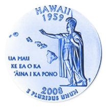 Hawaii 50 years Sticker