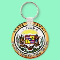 Hawaii 50th Keychain