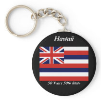 Hawaii 50th Keychain