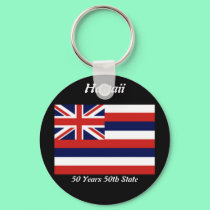 Hawaii 50th Keychain