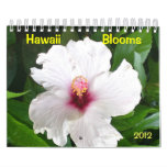 Hawaii Blooms with Flowers Wall Calendars