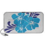 Hawaii Blue Hibiscus Flower iPod Speaker