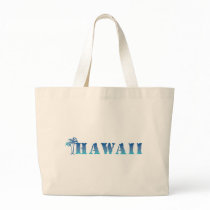 Hawaii blue palm trees bags
