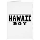 Hawaii Boy Designs Greeting Card