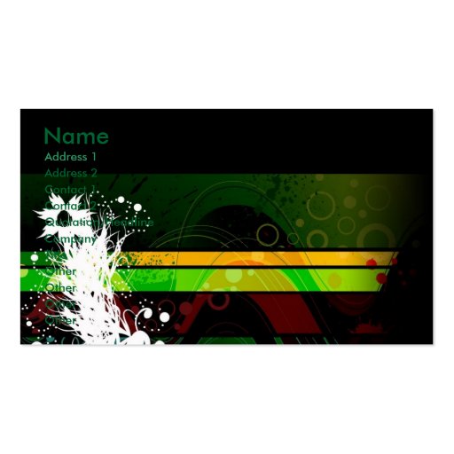 Hawaii dazzles business card (front side)