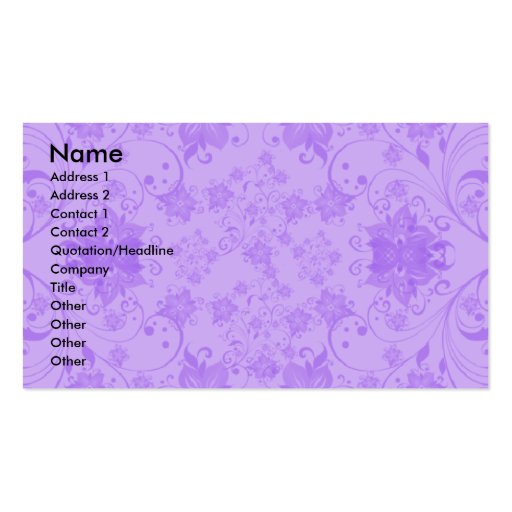 Hawaii dazzles business card template (front side)