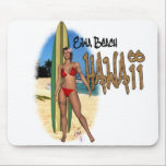 Hawaii Ewa Beach Surfer Girl Mousepad mousepads