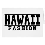 Hawaii Fashion Designs Card