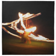 Hawaii Fire Dance Cloth Napkin