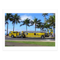 Hawaii Fire Truck Postcard postcards