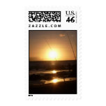 Hawaii Fishing Sunset Stamp