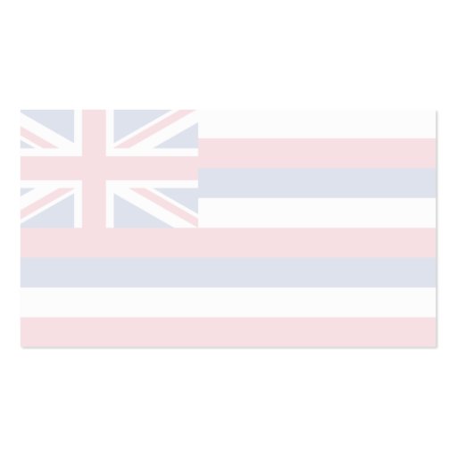 Hawaii Flag Business Card Template (back side)