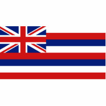 Hawaii Flag Keychain Cut Out