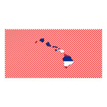 Hawaii Flag Map photo cards by usaflags Hawaii Flag Map photo cards