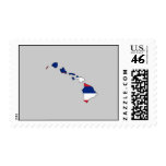 Hawaii Flag Map Postage