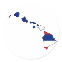 Hawaii Flag Map stickers by usaflags Hawaii Flag Map stickers