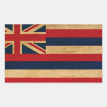 Hawaii Flag Rectangle Stickers