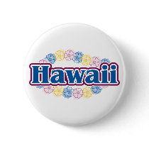 Hawaii flowers pinback buttons