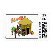 Hawaii French Bulldog Postage Stamps