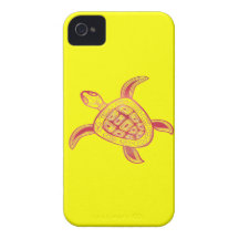 Hawaii Green Sea Turtle iPhone 4 Cases