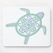 Hawaii Green Sea Turtle Mousepads