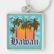 Hawaii Hawaiian Islands Sourvenir Key Chain