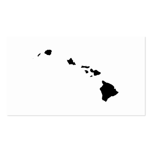 Hawaii in Black and White Business Card (front side)