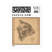 Hawaii Island, 1886, Vintage Hawaiian Map postage by ZephyrusBooks Hawaii Island, 1886, Vintage Hawaiian Map postage