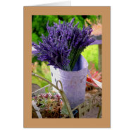 Hawaii Lavender Flowers, Blank Inside card